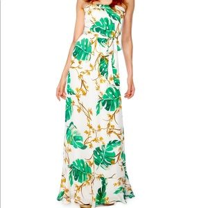 Palm leaf print maxi dress made by The Webster for Target.